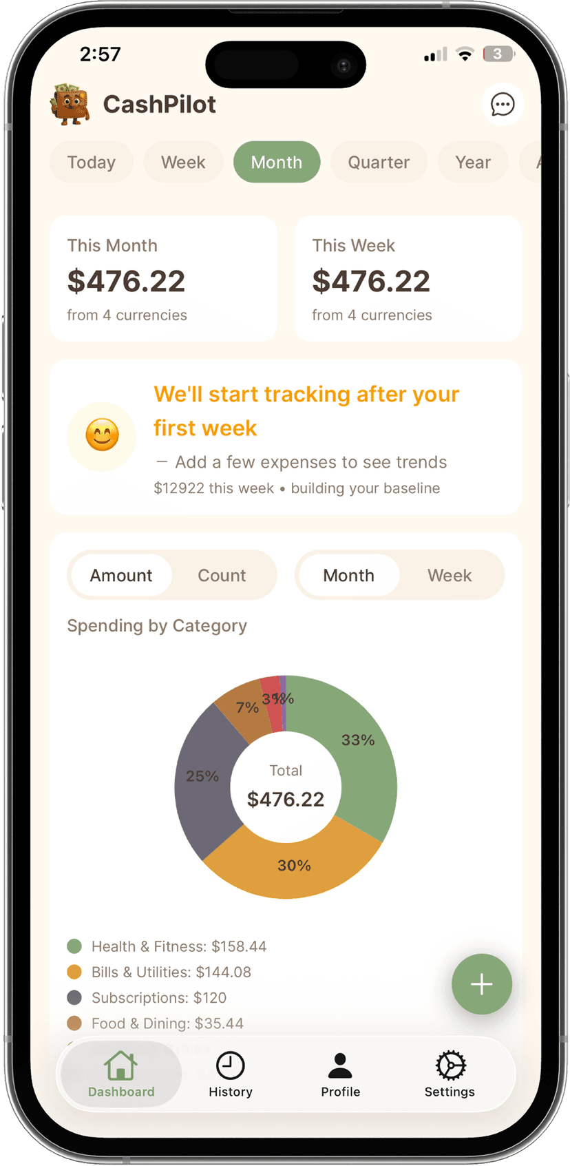 CashPilot screenshot 1